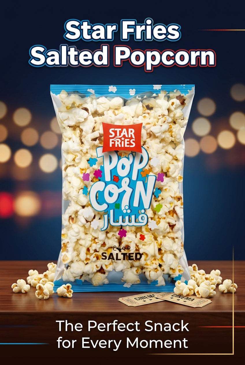 Star Fries Salted Popcorn 30g.فشار ستار فرايز المملح 30 غرام.