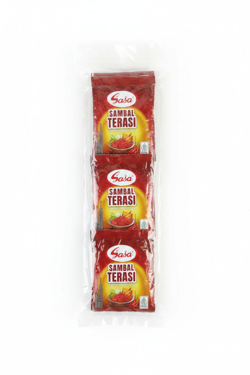 Sasa Sambal Terasi 10x18g. معجون روبيان ساسا سامبال 10 × 18 غرام