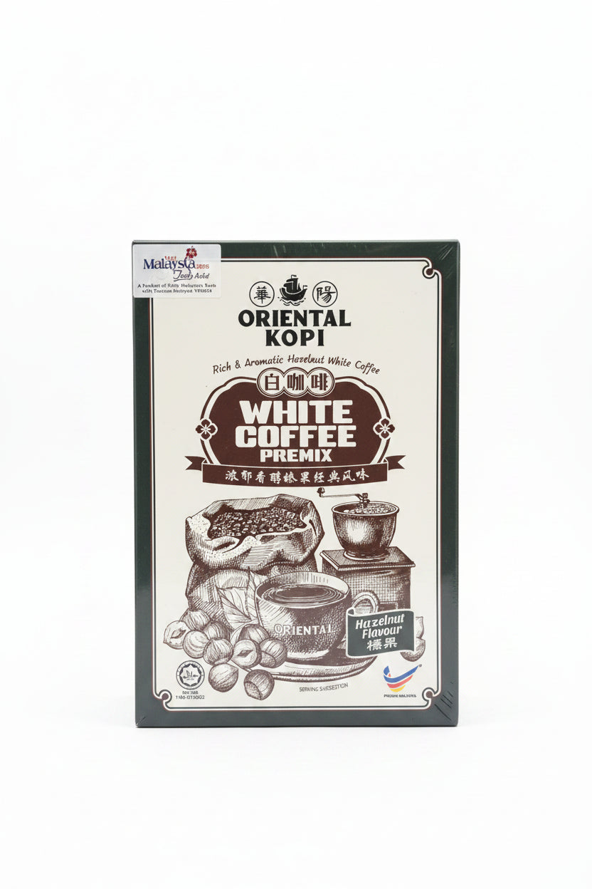 Oriental Kopi White Coffee Premix Hazelnut Flavour 400g