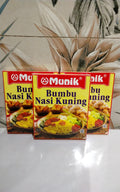 Munik Bumbu Nasi Kuning 65g. توابل أرز مونيك الأصفر 65 غرام.