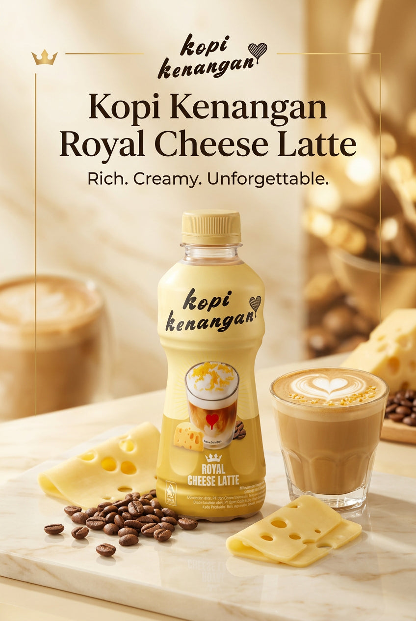 Kopi Kenangan Royal Cheese Latte 220ml. كوبي كينانج لاتيه جبنة ملكية 220 مل