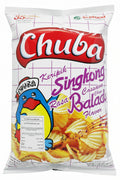 Chuba Keripik Singkong Cassava Chips Balado Flvr 125g. تشوبا كيريبيك سينجكونج رقائق الكسافا بالادو فلفر 125 جرام