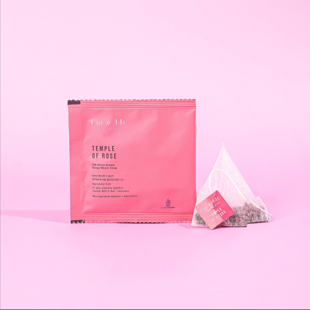 Brew Me Tea Temple Of Rose Loose Leaf 3g. شاي برو مي تمبل أوف روز، أوراق سائبة، 3 غرام