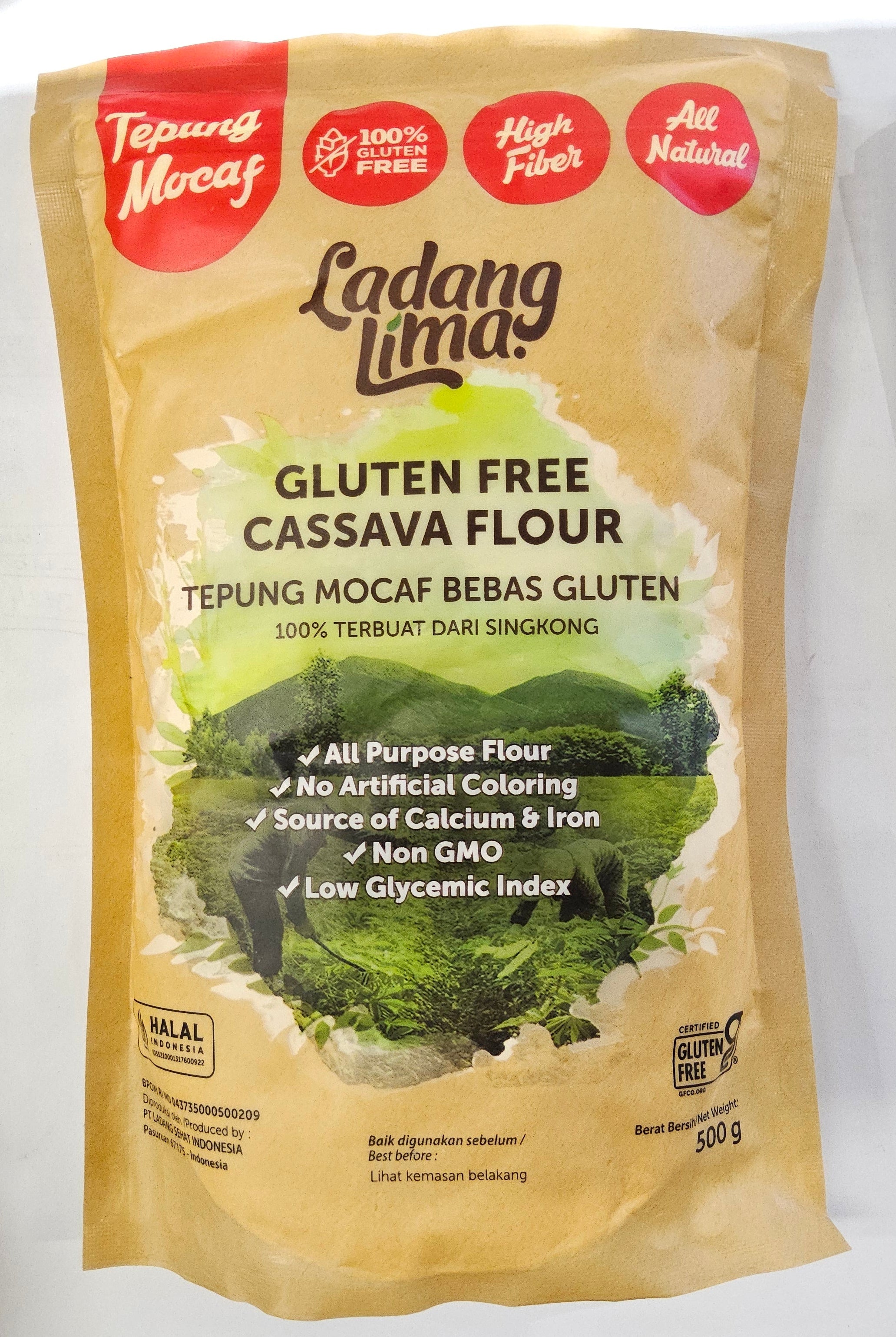 Ladang Lima Gluten Free Cassava Flour Tepung Mocaf Bebas Gluten 500g