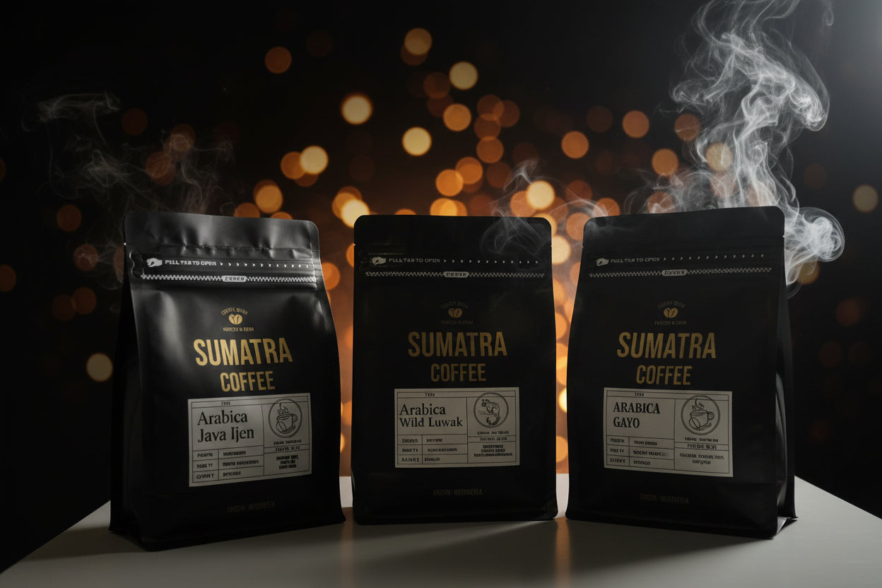 Sumatra Coffee Arabica Java Ijen Coffee Beans 250g
