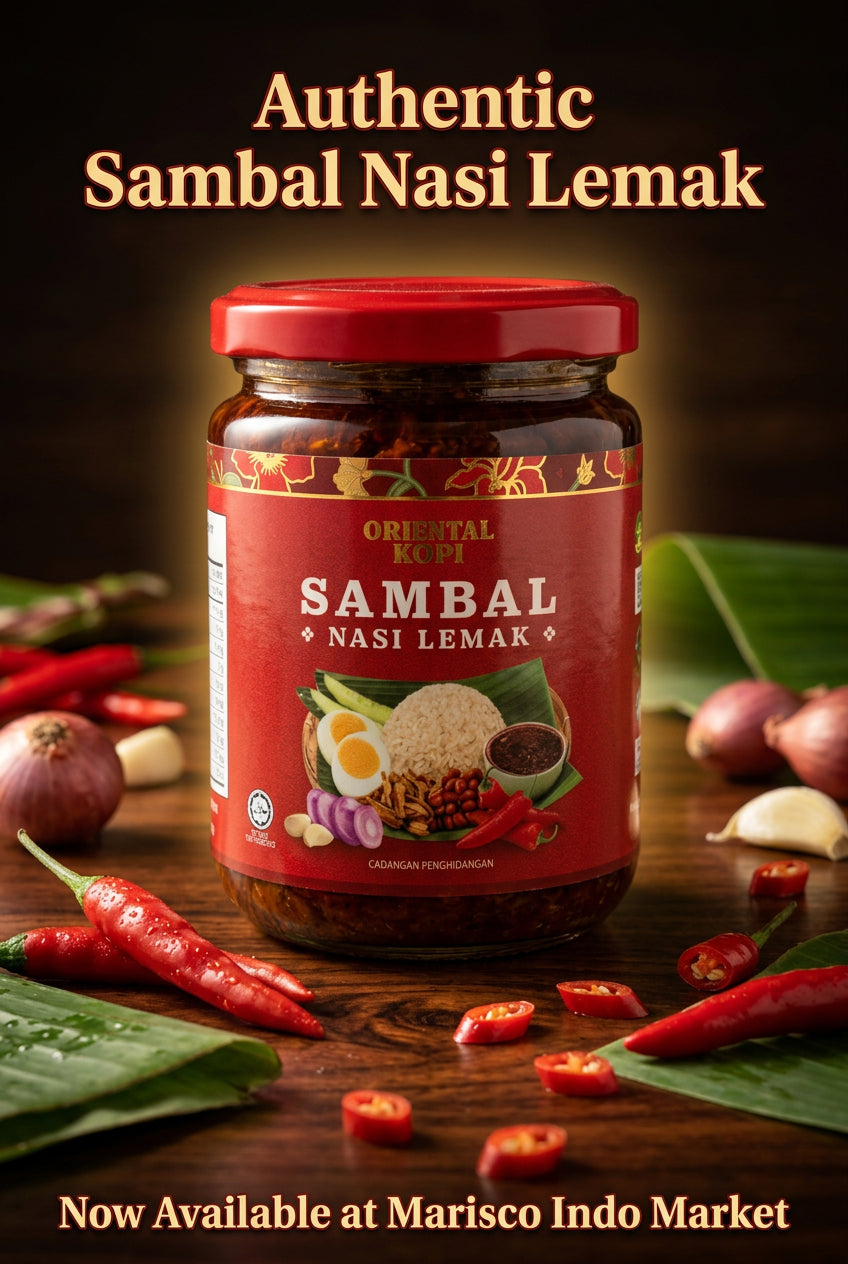 Oriental Kopi Sambal Nasi Lemak 220g. قهوة شرقية مع ناسي ليماك سامبال 220 غرام
