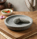 Ulekan Batu Asli set - 32cm. طقم هاون ومدقة حجري أصلي - 32 سم