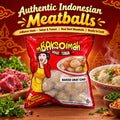 Trinil - Mbaksoimah Bakso Urat Cincang. كرات لحم الأوتار المفرومة من مباكسويما