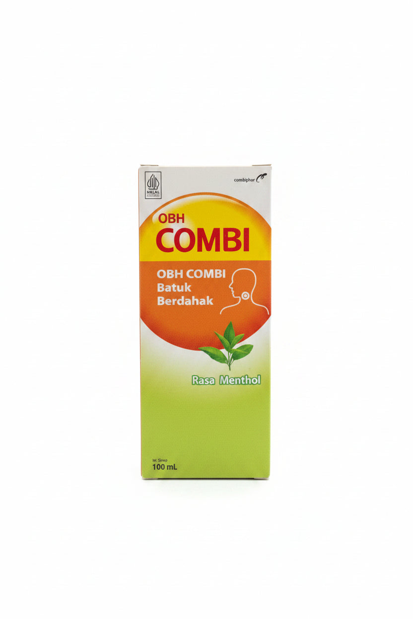 OBH Combi Rasa Menthol Sirup 100ml. شراب أو بي إتش كومبي بنكهة المنثول 100 مل