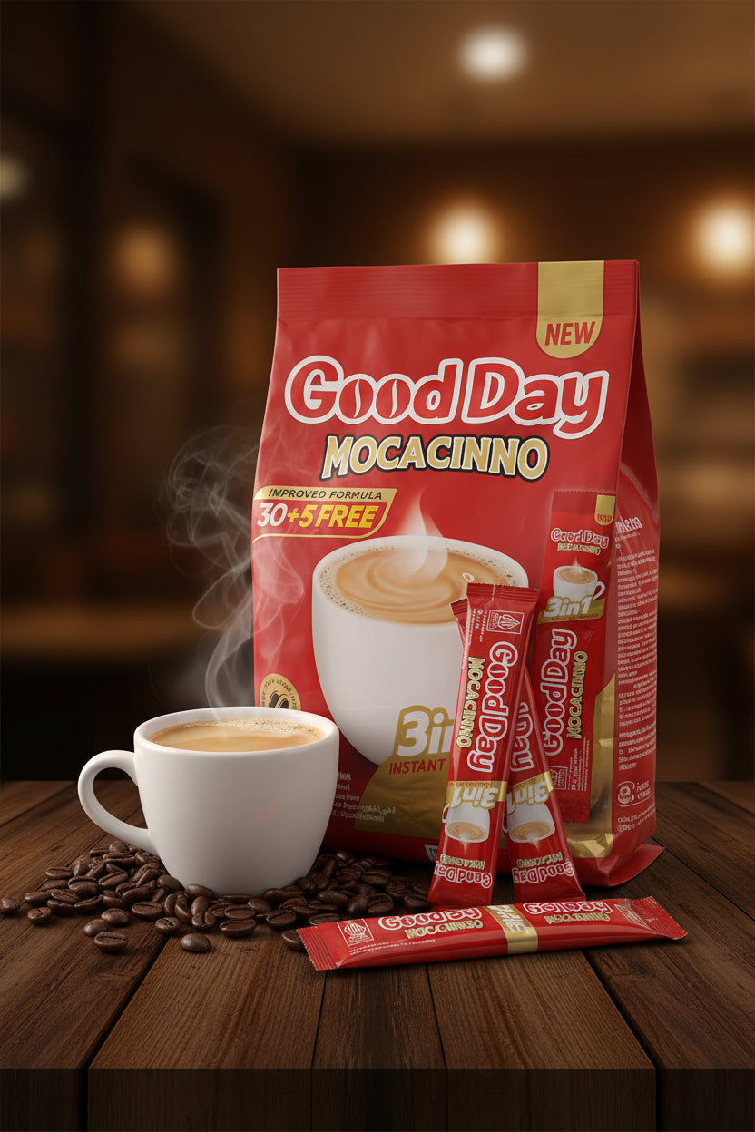Good Day Instant Coffee Mocacino 20g. قهوة جود داي سريعة التحضير بنكهة موكا 20 غرام