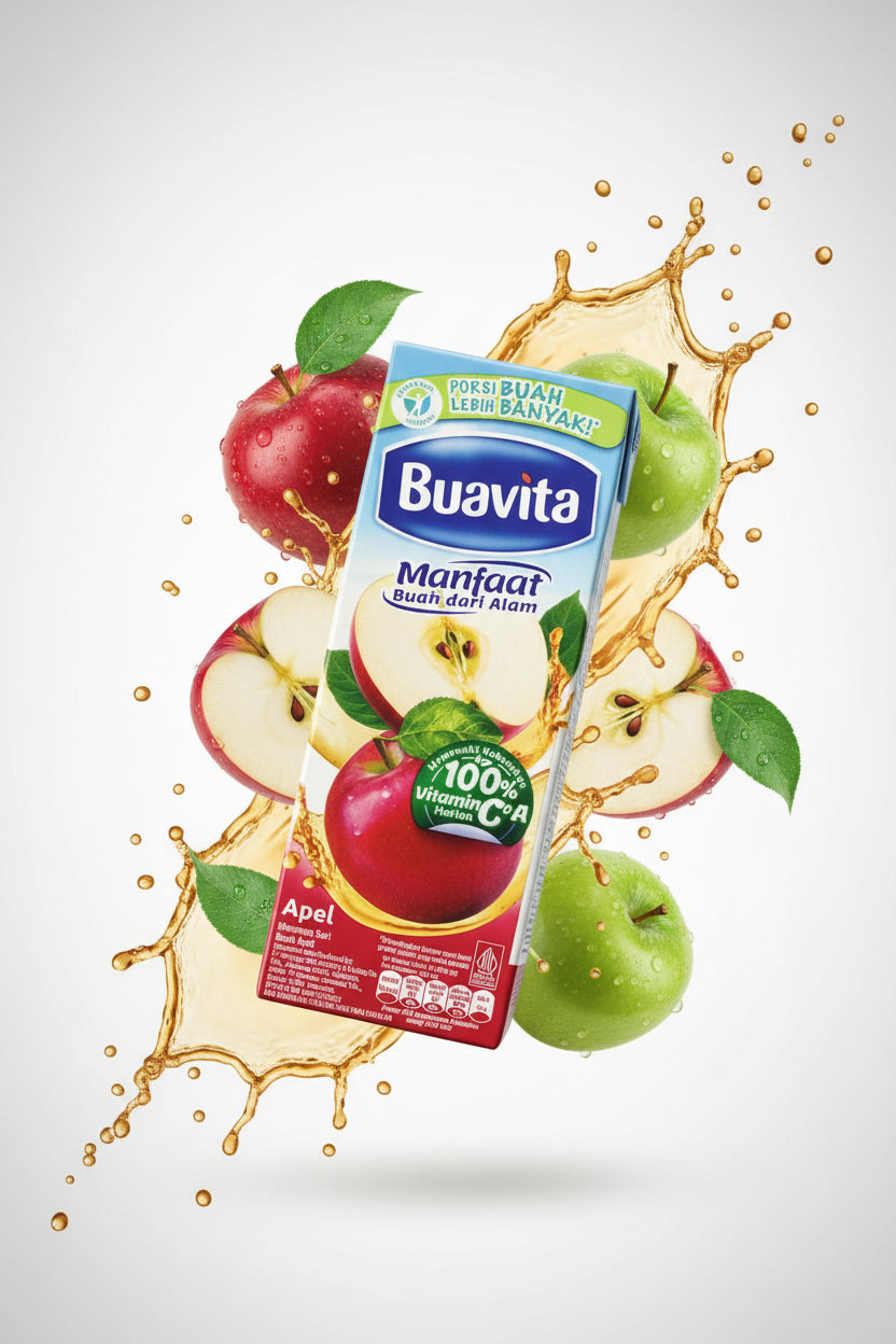 Buavita Apple Juice Packet 250ml. بوافيتا عصير تفاح باكيت 250 مل