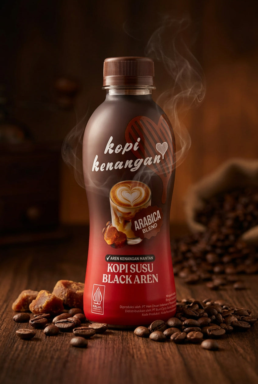 Kopi Kenangan Kopi Susu Gula Aren 220ml. قهوة كوبي كينانغان مع حليب سكر النخيل 220 مل