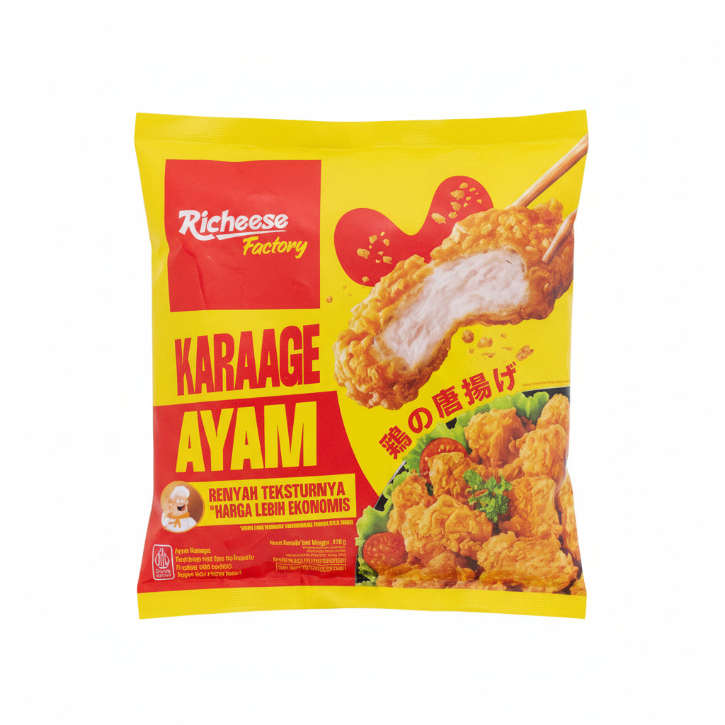 Richeese Factory Karaage Ayam Chicken Nuggets 410g T. دجاج كاراغي من مصنع ريتشيز 410 غرام