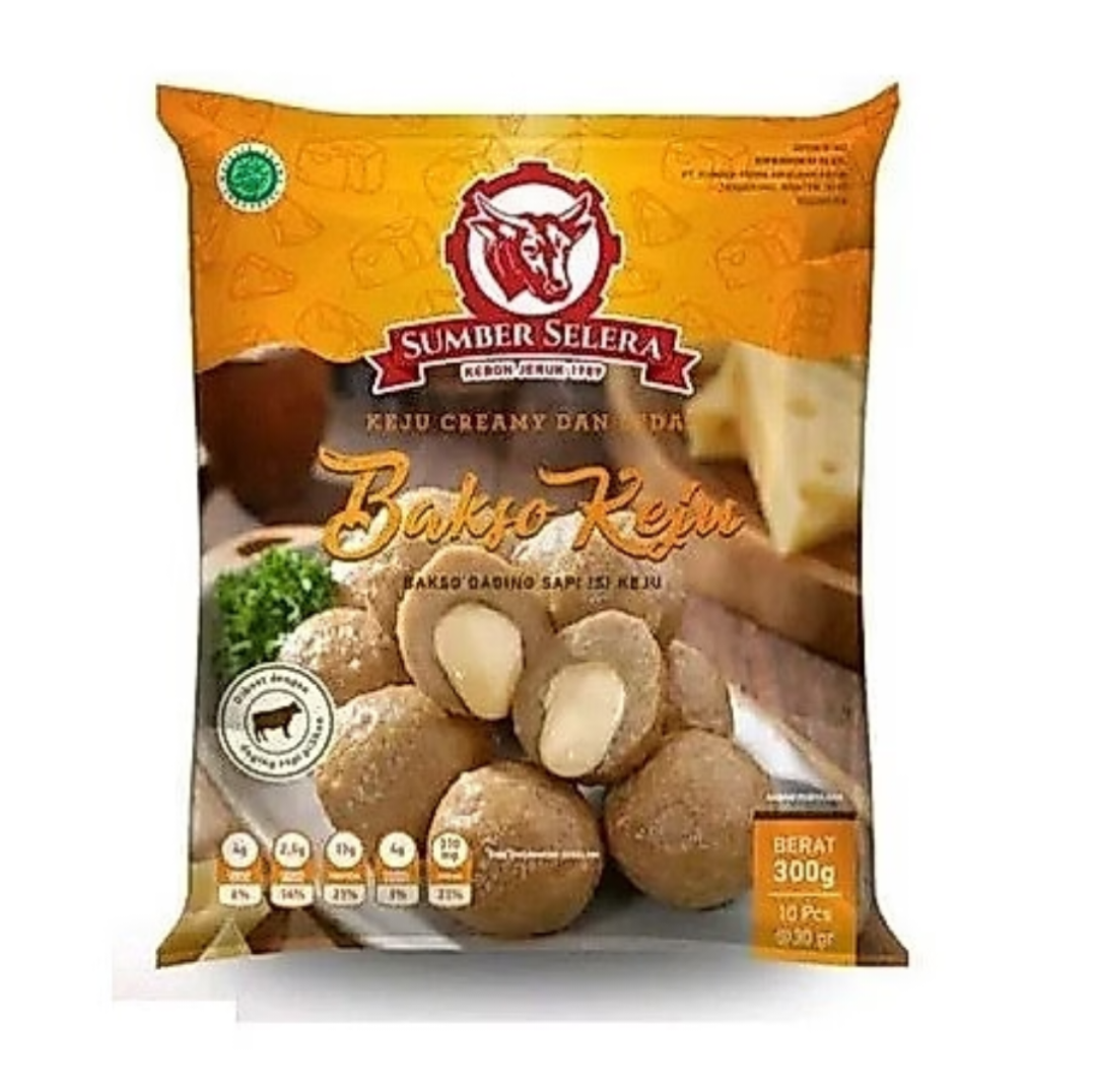 Sumber Selera Bakso Sapi isi Keju 300gr. كرات لحم بقري بالجبن من سومبر سيليرا 300 غرام
