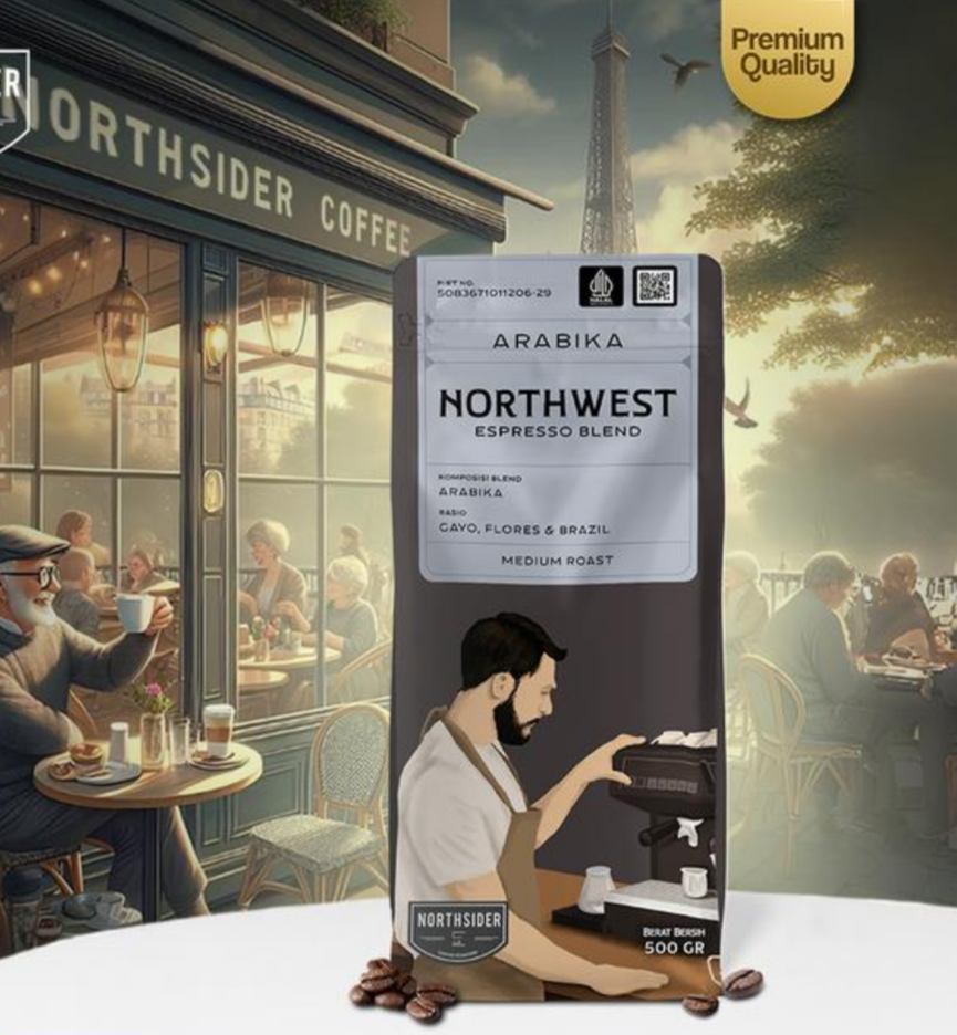 Northsider Northwest Blend 500 - Coarse Grind. مزيج نورثسايدر نورث ويست 500 - طحن خشن