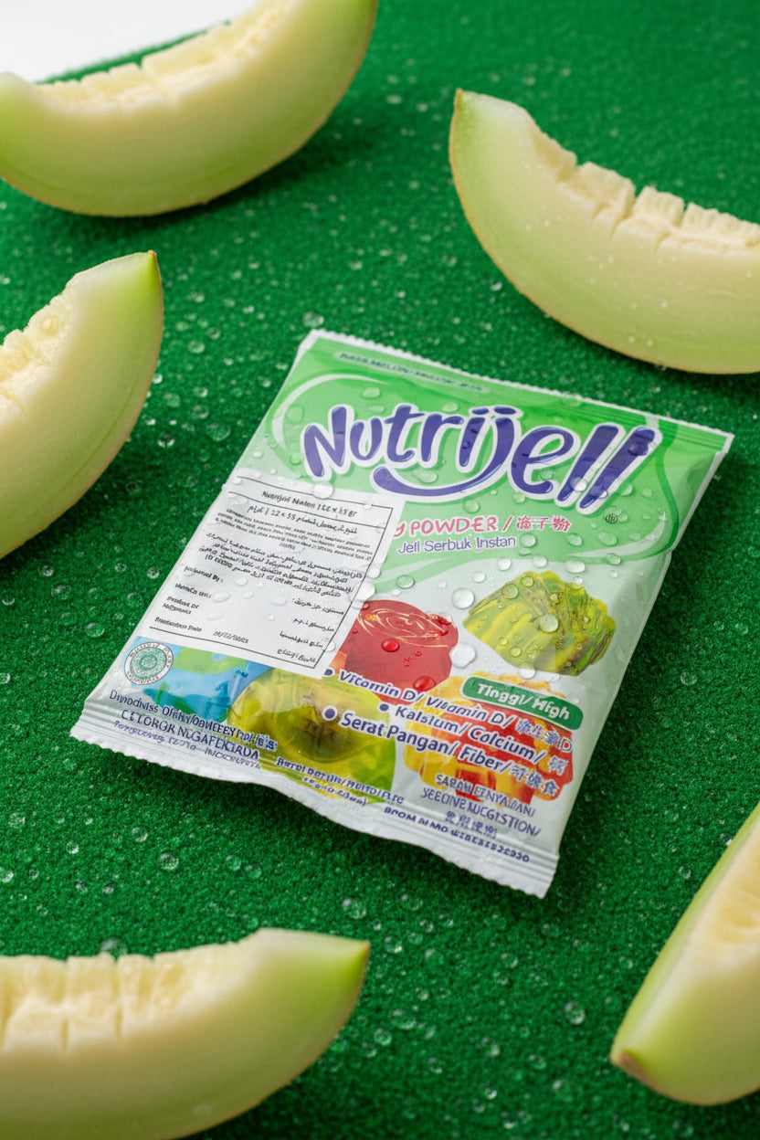 Nutrijell Melon Jelly Powder 15gr. نوتريجيل مسحوق جيلي البطيخ 15 جرام