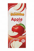 Sunshine Packet Apple Juice 200ml عصير تفاح صن شاين، عبوة 200 مل.