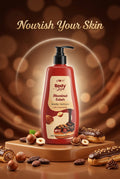 Plum Body Lotion Hazelnut Eclair with Cocoa Butter 400ml. لوشن للجسم برائحة البرقوق وإكلير البندق مع زبدة الكاكاو 400 مل