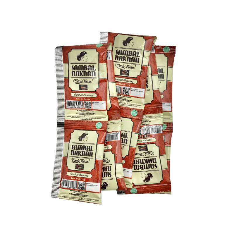 Sambal Naknan Sambal Bawang 10x12ml. سامبال ناكنان بصل سامبال 10 × 12 مل